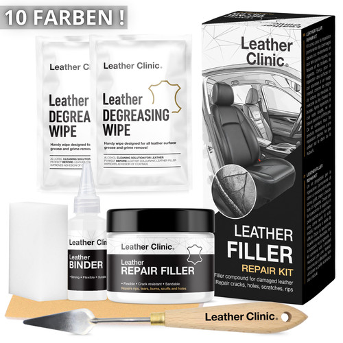 Leather filler repair - leather, kit